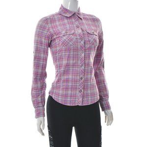 Marmot Women's Button Up Plaid Shirt SM